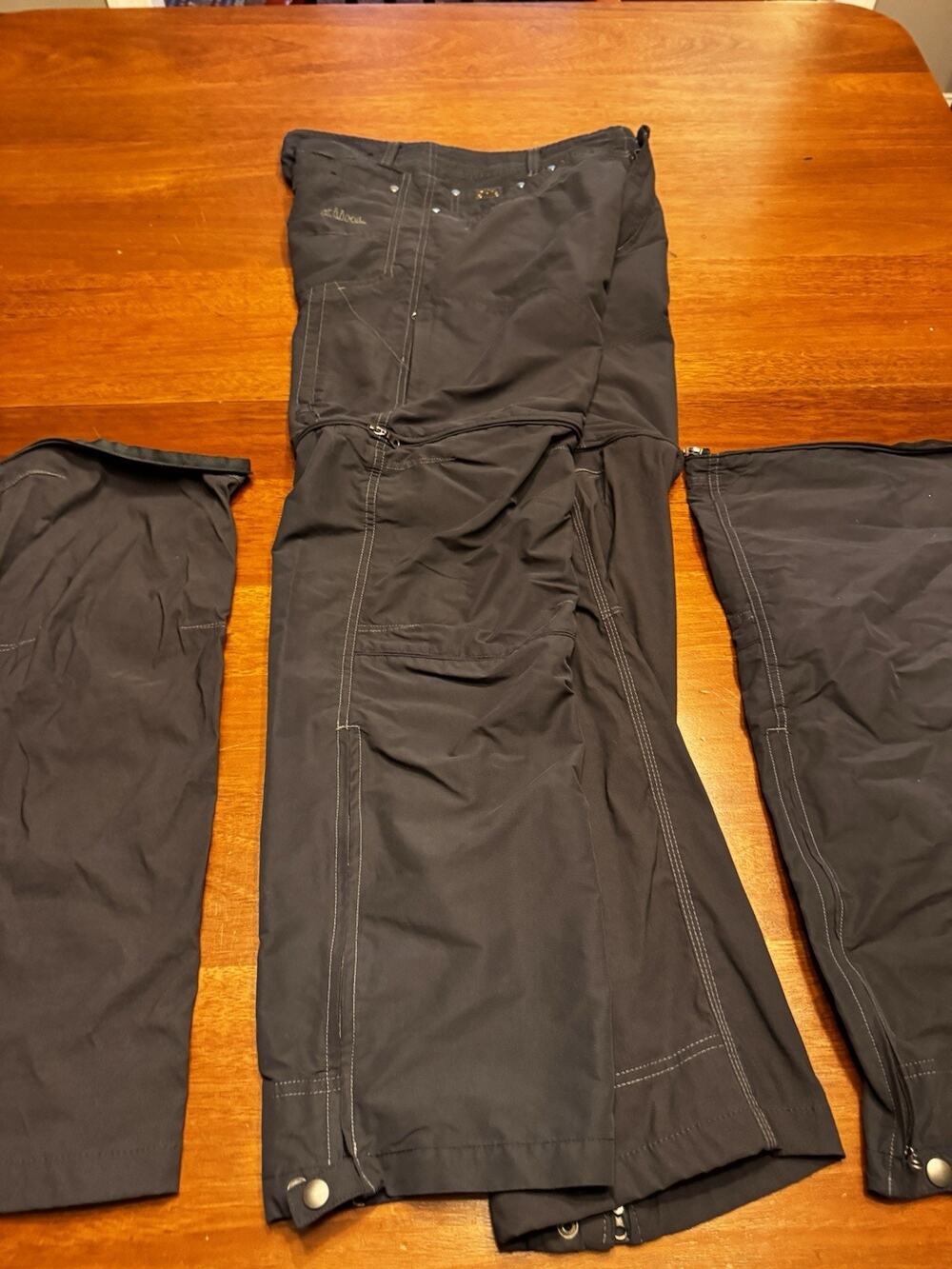 Kuhl Zip Off Pants Stealth Convertible To Shorts 32x32 Hiking Travel Extra Legs